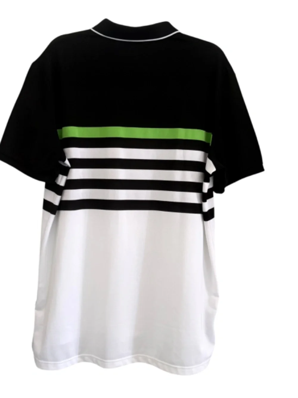 Polo Ralph Lauren Performance White & Black Stripe Polo Shirt XL Mens